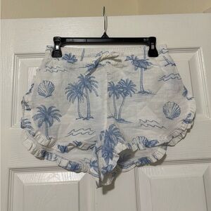 NWT Ocean Drive Tropical Palm Tree Print Lightweight Shorts Size Small